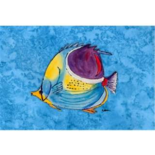 """" Caroline's Treasures 8676PLMT Fish Tropical Fabric Placemat Multicolor """"