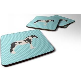 """" Caroline's Treasures Cyaldesdale Horse Blue Check Dekorative Coasters 3.5 multicolor """"