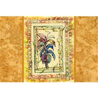 """" Caroline's Treasures 8615Plmt Palm Tree Fabric Placemat Multicolor """"