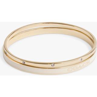 Coach Gold White Bangle Duo Set - Gold - 6.5cm