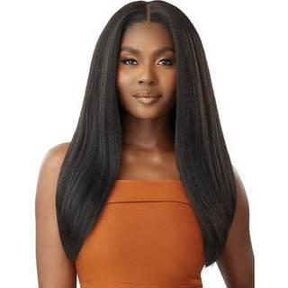Oute - 5x5 Lace Closure Wig - Human Hair Blend - Kinky Straight 24 """" (Dr. Ginger Brown)