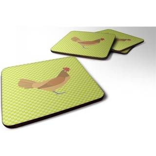 """" Caroline's Treasures Frisian Friesian Chicken Green Decorative Coasters 3.5 multicolor """"