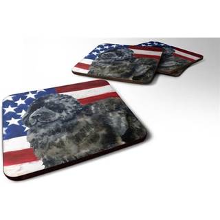 """" Caroline's Treasures Newfoundland Patriotic Decorative Coasters multicolor """"