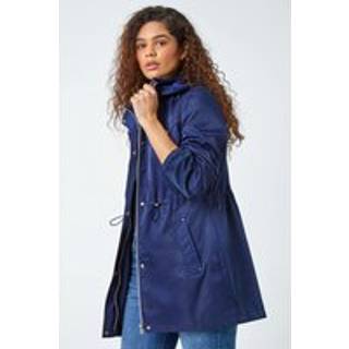 Roman Roman Blue Shower Resistant Longline Jacket