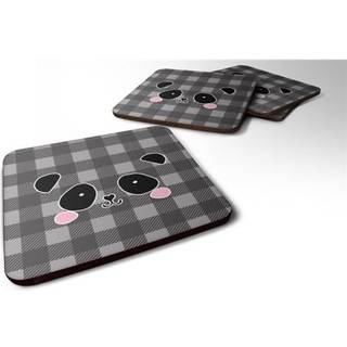 """" Caroline's Treasures Panda Bear Face Foam Coaster Set på 4 3,5 multicolor """"