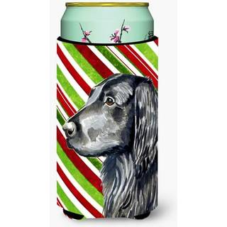 Flat Coated Retriever Candy Cane Jul H?j dreng Drik Isolator Drik Isolator Hugger