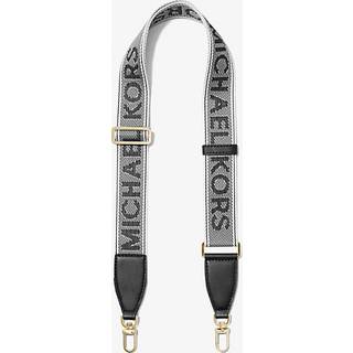 MK Logo Jacquard Bag Strap - Black - Michael Kors - ONE SIZE