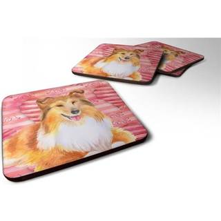 """" Caroline's Treasures Sheltie Love Decorative Coasters Multicolor """"