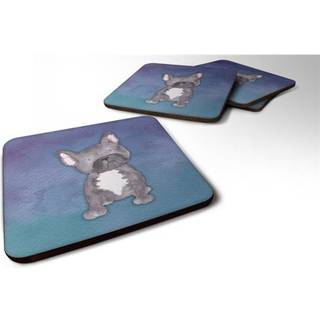 """" Caroline's Treasures French Bulldog Watercolor Decorative Coasters 3.5 Multicolor """"