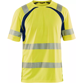 Blåkläder 339710133399L T-shirt Høj synlighed gul/sort, UV-beskyttet Stl L