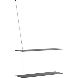 Woud Stedge hylde 80 cm Sortmalet ask
