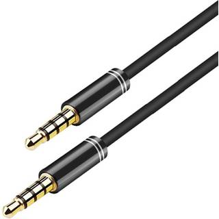 NORDIQZENZ AUX-kabel 3,5 mm, ha-ha, 3 m, sort