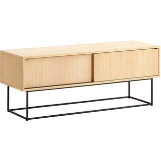Woud Virka Low Sideboard  White Oil Treated Oak