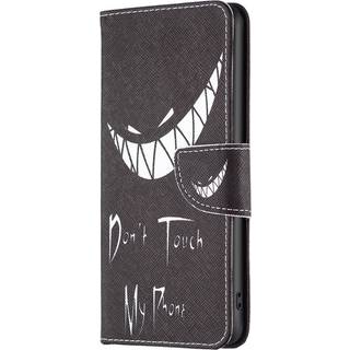 Motorola Moto G24 Læder Flip Cover m. Pung & Print - "Don&#39;t Touch My Phone"