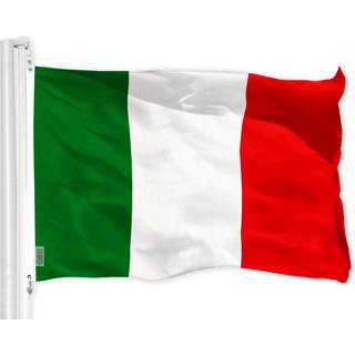 G128 Italien Italiensk flag | 3x5 ft | Liteweave Pro Series Trykt 150D Polyester | Land flag indendørs/udendørs livlige farver messing grommets t