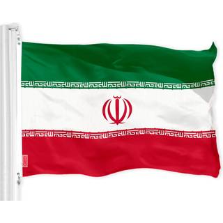 G128 Iran Iransk Flag | 3x5 ft | Liteweave Pro Series Trykt 150D Polyester | Land flag indendørs/udendørs livlige farver messing grommets tykkere