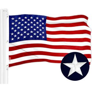G128 American USA Flag | 5x8 ft | Toughweave -serie broderet 300D Polyester | Landsflag Broderede stjerner syede striber indendørs/udendørs messi