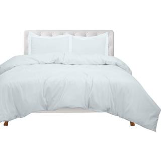 Royale Linens White Duvet Cover King Størrelse - 3 -stykke sengetøj til sengetøj Covers - Lynlåsslukning - 1 King Duvet Cover 104x90 inches og 2