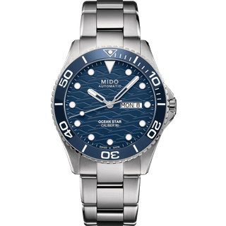Mand Mido M042-430-11-041-00 Blå Ur - 42,5 mm