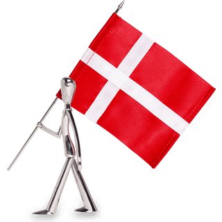 Kay Bojesen Royal Guard flagbærer figur 18 cm Polished steel