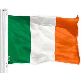 G128 Irland Irish Flag | 3x5 ft | Liteweave Pro Series Trykt 150D Polyester | Land flag indendørs/udendørs livlige farver messing grommets tykker
