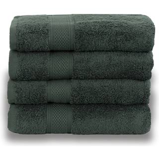 Håndklæde egyptisk bomuld - 50x100cm - Mørkegrøn - Luksus håndklæder fra By Borg