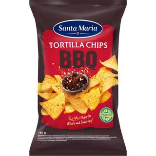 2 x Santa Maria BBQ Tortilla Chips 185 g