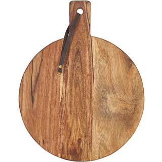 Bahne Interior - Rundt serveringsbræt, acaciatræ - 33x42 cm.