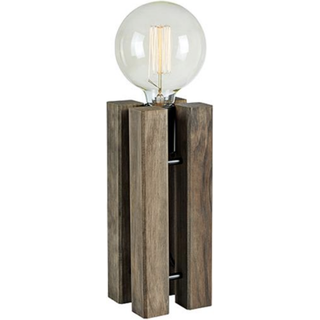 Markslöjd Bordlampe Lodge, Mørkt træ, Stue/spisestue, Træ, Skandinavisk