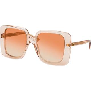 Gucci Kvinde GG1314S 005 Solbriller Acetat Beige Brun Firkantet Normal Spejl
