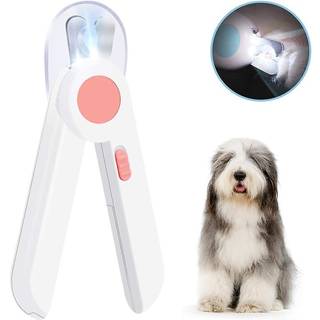 Negleklipper og trimmer til hunde og katte, kæledyrsnegleklipper med LED-lys