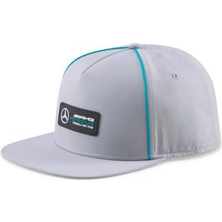 Puma Mercedes AMG Petronas F1 Team Justerbar Snapback Flat Brim Hat (Silver)