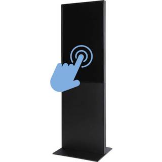 Smart Line Digital Totem SORT med 43" Samsung Touch Skærm.