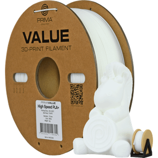 Prima PrimaValue PLA+ High Speed - 1,75mm - 1kg - Hvid 7340002119694