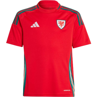 adidas Wales 2024 Home Shirt Junior, Better Scarlet - 9-10Y