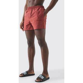 Mens Red Short Length Limited Edition Smart Swim Short