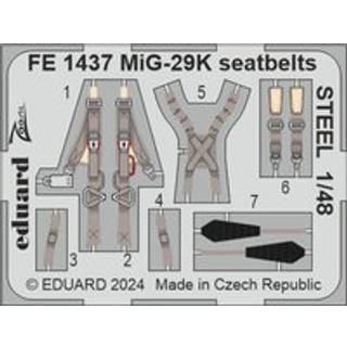 MiG-29K seatbelts STEEL 1/48 HOBBY BOSS