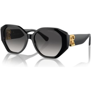 Ralph Lauren Kvinde RL8220 THE JULIETTE 50018G Solbriller Acetat Sort Grå Sommerfugl Normal Skygge