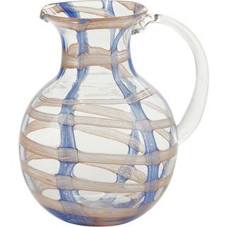 Kande Mønster Glas Blå/Pink H.22 cm