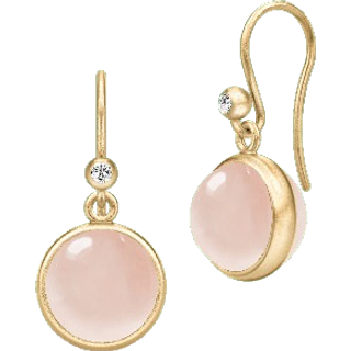 Prime Earrings Milky Rose