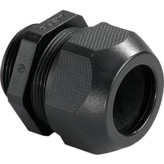 Forskruning M25 polyamid IP68 kabel Ø10-17mm gev. L:10mm, sort