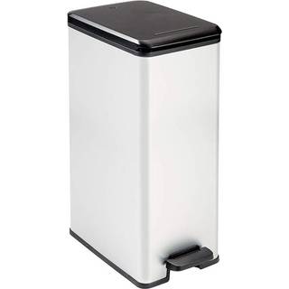 Rektangulær skraldespand, med pedal, 40L, "Slim" - Curver