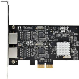 StarTech.com 2-Port 2.5Gbps NBASE-T PCIe Network Card Intel I225-V Dual-Port Computer Network Card Multi-Gigabit NIC PCI Express Server LAN Card Desktop Ethernet Interface