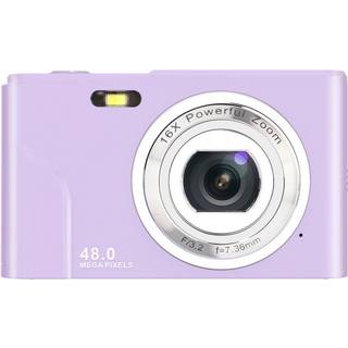 Digitalkamera med 48 MP, HD 1080p, 16x zoom, hukommelseskort Grøn