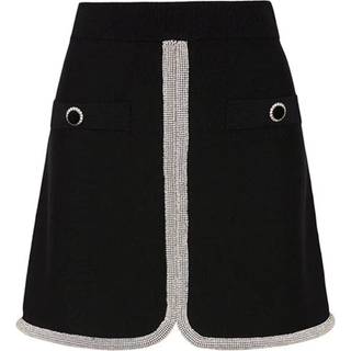 Rebecca Vallance Raine crystal-trimmed miniskirt - black - S