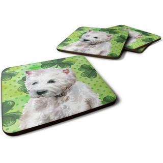 """" Caroline's Treasures Westie St Patrick's Decorative Coasters multicolor """"