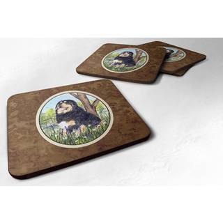 """" Caroline's Treasures SS8106FC Tibetan Mastiff Foam Coasters (S?t p? 4) 3,5 """" ""H X 3,5"" """" W Multicolor """"