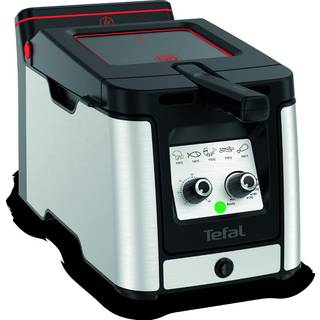 Tefal Clear Duo FR600D Single 0.65 L Stand-alone 2000 W Deep fryer Black, Stainless steel
