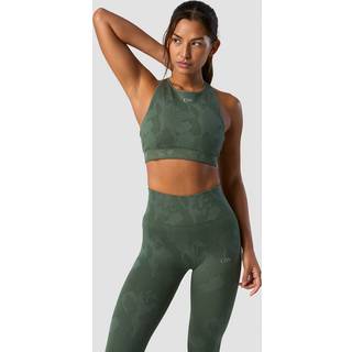 Camo Seamless Sports Bra Green