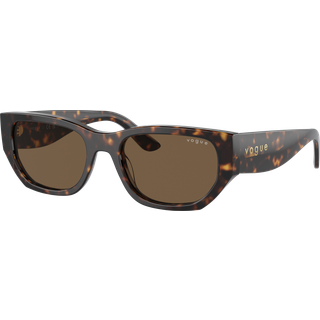 VOGUE EYEWEAR Kvinde VO5586S W65673 Solbriller Acetat Brun Brun Firkantet Normal